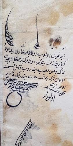 [ORIGINAL MANUSCRIPT OTTOMAN FETAWA by the 100th SHAIKH AL-ISLAM] [Original fetawa].