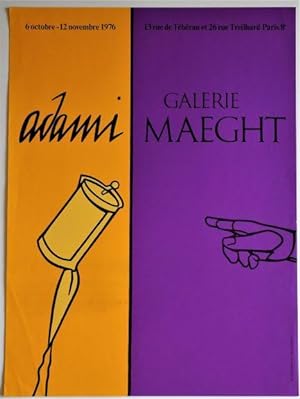 Adami - Galerie Maeght, 6 Octobre - 12 Novembre, 1976: Exhibition Poster