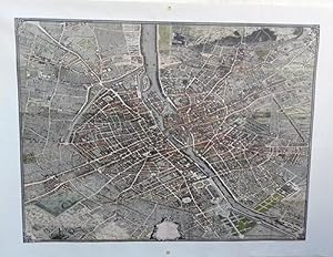 Plan de Paris dit plan de Turgot imprimé en feuilles A3 à assembler