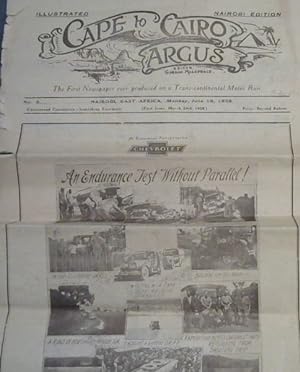 Illustrated Cape to Cairo Argus - The First Newspaper ever produced on a Trans-continental Motor ...