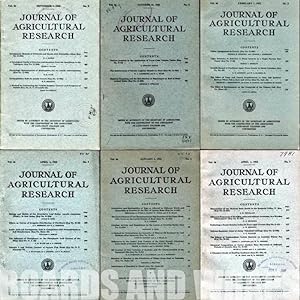 Journal of Agricultural Research 43 Volumes