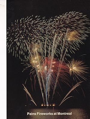 Pains Fireworks Display at Montreal Canada Limited Edition Postcard