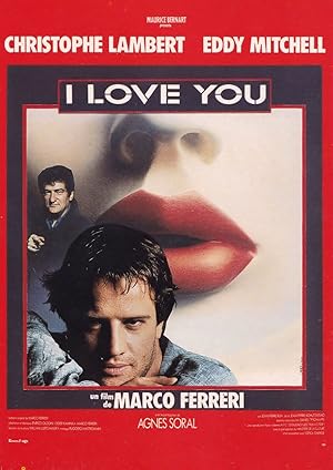 I Love You Christophe Lambert Eddy Mitchell Movie Postcard