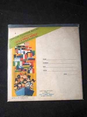 Original 1963 "It's a Small World" Souvenir Record (From the 1964-65 New York World's Fair)