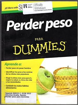 Perder peso para Dummies (Para Dummies / For Dummies) (Spanish Edition)