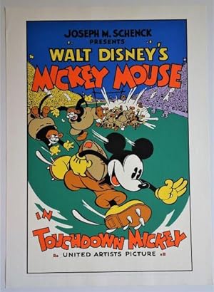 Mickey Mouse in TOUCHDOWN MICKEY: Serigraph Movie Poster