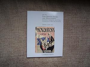 Fine Printed Books and Manuscripts Including Americana and A Fine Collection of William Faulkner....