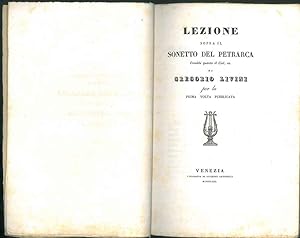 Lezione sopra il sonetto del Petrarca: Conobbi quanto il Ciel, ec. di Gregorio Livini.