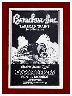 Boucher, Inc. Railroad Trains in Miniature. Electric "Steam Type" LocomotivesScale Models.1967 Re...