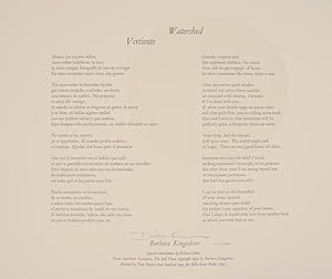 Watershed - Vertiente (Signed Broadside)