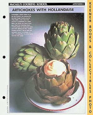 McCall's Cooking School Recipe Card: Appetizers 4 - Artichokes With Hollandaise Sauce : Replaceme...
