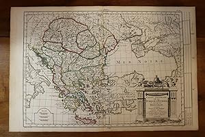 1765 1770 Map Carte géographique Atlas Turquie Hongrie