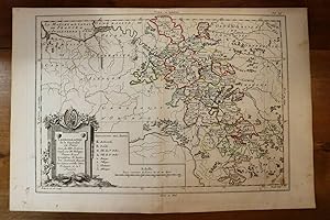 1765 1770 Map Carte géographique Atlas Généralité Paris