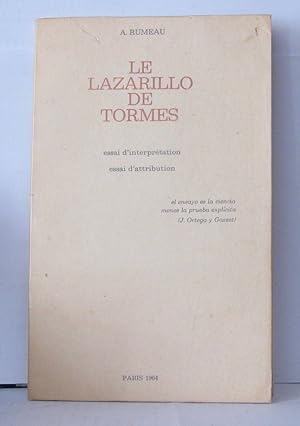 Le Lazarillo De Tormes Essai D'interprétation Essai D?attribution
