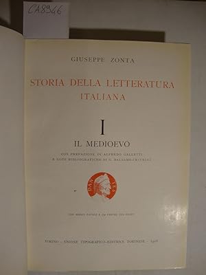 Storia della letteratura italiana (vol. I: Il MedioEvo)