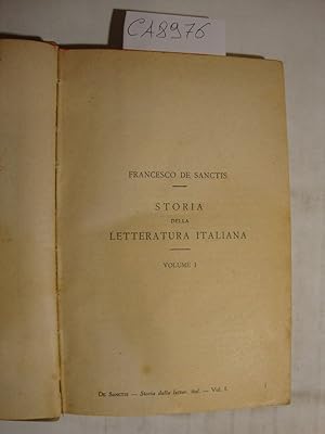 Storia della letteratura italiana - Volume I e II
