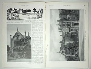 Original Issue of Country Life Magazine Dated August 29th 1908, with a Feature on Parnham House (...