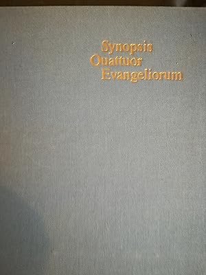 Synopsis Quattuor Evangeliorum. Locis parallelis evangeliorum apochryphorum et patrum adhibitis e...
