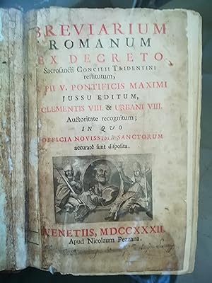 Breviarium Romanum ex decreto Sacrosancti Concilii Tridentini (.)