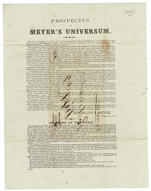 Prospectus of Meyer's Universum.