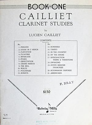 Cailliet Clarinet Studies. Book One