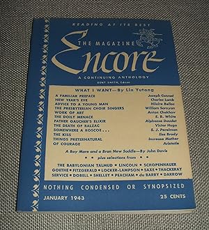 The magazine Encore January 1943