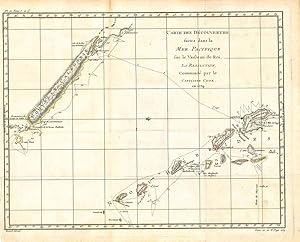 Carte des Découvertes faites dans la Mer Pacifique sur le Vaiseaur de Roi, La Resolution, Command...