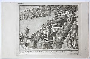 [Antique prints, etchings] NEERLANDS VELDPRACHT, of 't LUST HOF gesticht door Z.B.M. WILLEM III O...
