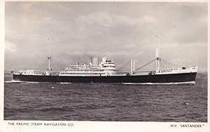 MV Santander Pacific Steam Navigation Company Ship Old RPC Postcard