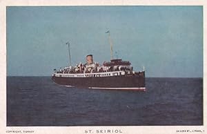 St Seiriol Liverpool & North Wales Steamship Company Ship Vintage Postcard