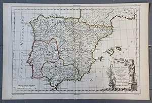 1765 1770 Map Carte géographique Atlas Philippe Prétot Moithey Spain Espagne