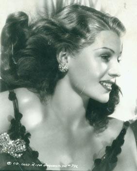 Promotional 8 x 10 Black & White Glossy Photograph of Rita Hayworth.