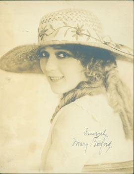 Sepiatone Promotional Photograph, Autographed by Mary Pickford.