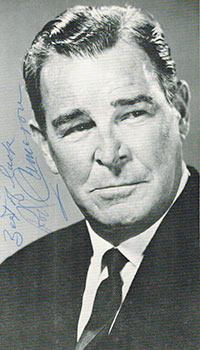 Photograph of Rod Cameron. Signed.