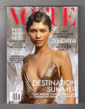 Vogue Magazine - June, 2019. Zendaya Cover. Pete Buttigieg; Alexandra Marshall; Himesh Patel; Mar...