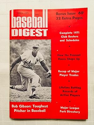 Baseball Digest - April 1971 Issue (Bob Gibson on Cover)
