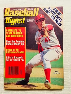 Baseball Digest - April 1978 Issue (Tom Seaver on Cover)