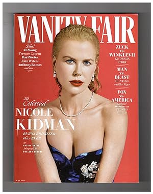 Vanity Fair - May, 2019. "The Celestial Nicole Kidman" Cover. Winklevoss Twins & Bitcoin; Ali Won...