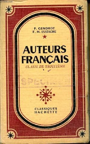 Auteurs français. Classe de troisième