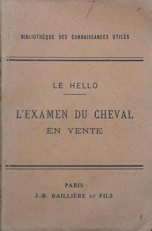 L'Examen du Cheval en vente