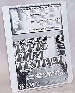 The 3rd Annual CCSF LGBTQ Film Festival [handbill] Join us in the Diego Rivera Theatre