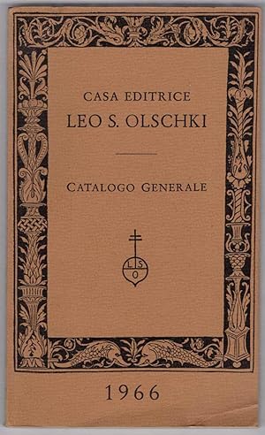 Catalogo Generale 1966: Periodici Edizioni Proprie e in Esclusivita Di Vendita