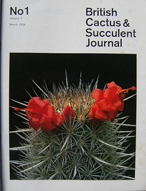 British Cactus & Succulent Society Journal - Volumes 7, 8, and Volume 9 part 1 & 2