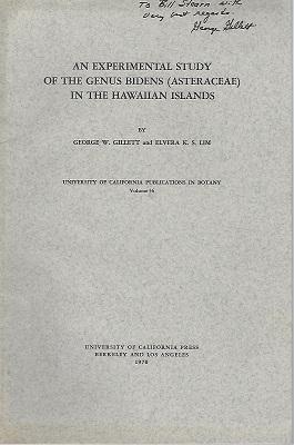 An Experimental Study of the Genus Bidens (Asteraceae) in the Hawaiian Islands (William Stearn's ...