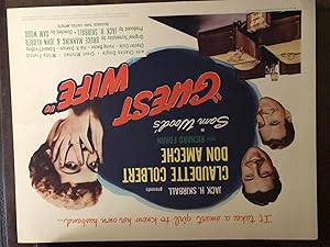 Guest Wife Lobby Card Complete Set