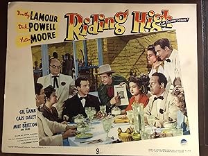 Riding High Lobby Card Complete Set
