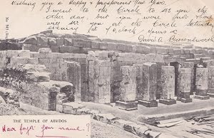 The Temple Of Abydos Egypt Old Postcard