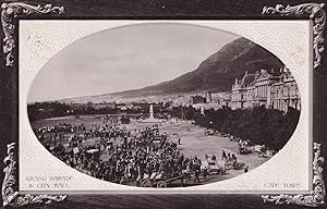 Grand Parade Cape Town Portrait Antique WW1 Raised 3D Real Photo Postcard