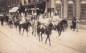 Norwich Street Parade Children On Horses Lawrence Of Arabia RPC Old Postcard