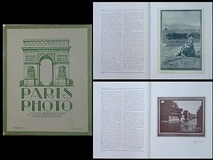PARIS PHOTO n°6 1920 - REVUE PHOTOGRAPHIE, PICTORIALISME, EDOUARD PAYOT,DENISE SEBIN